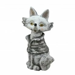 Northlight 20.75" Silver Snow Dusted Fox Christmas Tabletop Decor