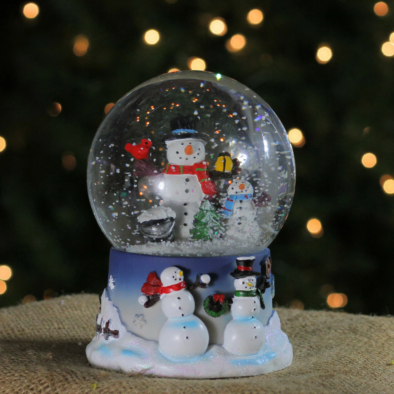 Northlight 7" Snow Family Musical Christmas Snow Globe - Image 4