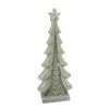 Raz 20.25" Gray And White Vintage Christmas Tree Tabletop Decor
