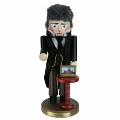 Kurt Adler 16" Black And Gray Abbey Butler Collectible Christmas Nutcracker Figurine