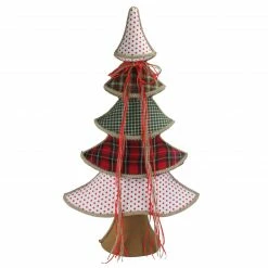 Northlight 31.5" Red And Green Plaid Whimsical Christmas Tree Decoration