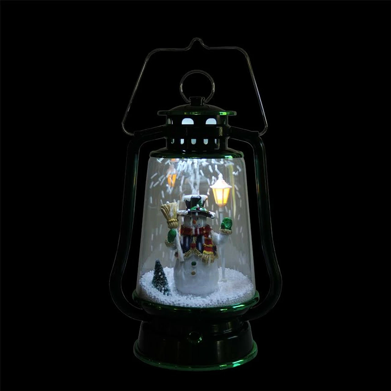 Northlight 13.5" LED Lighted Snowing Musical Snowman Christmas Lantern - Image 2
