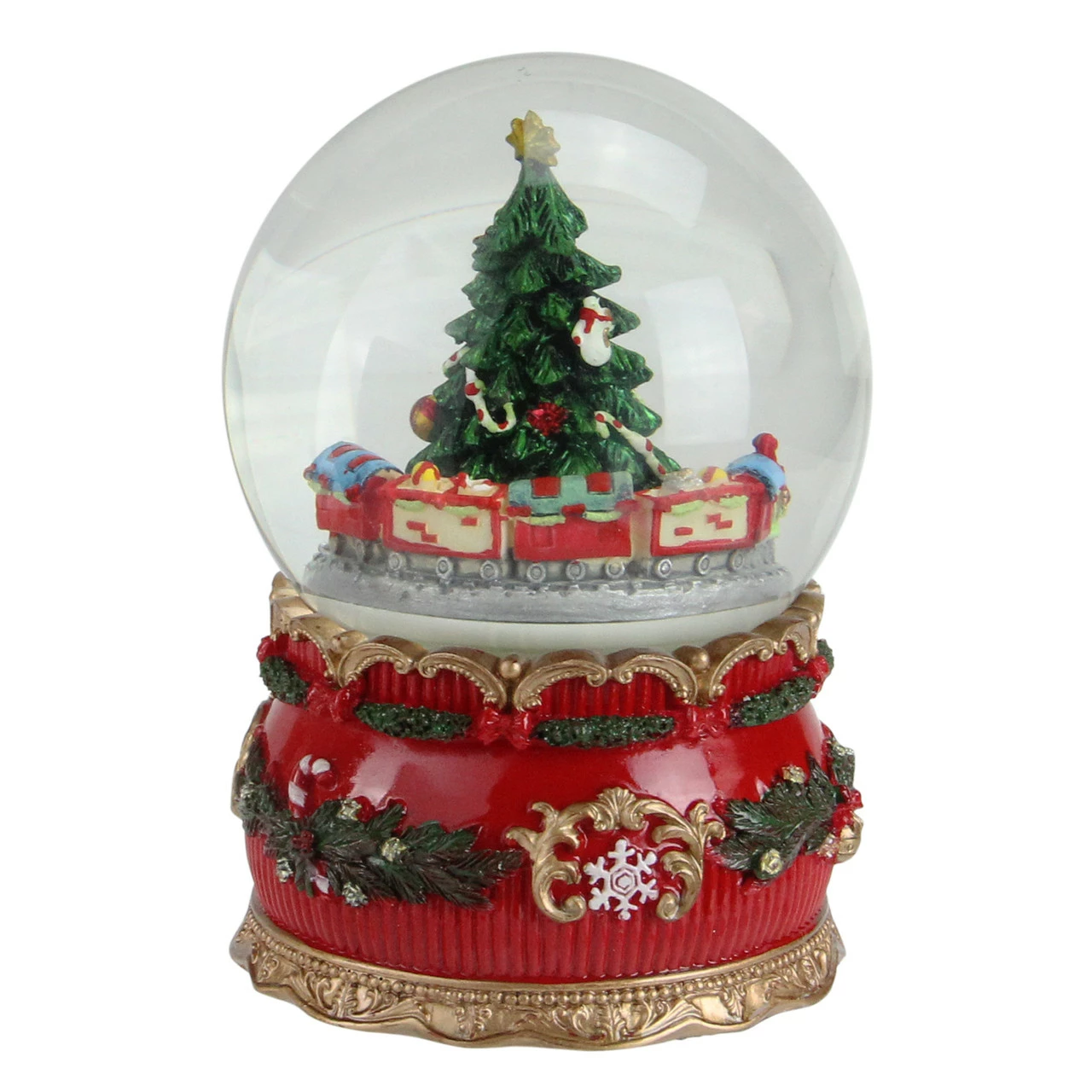 Northlight 5.5" Christmas Tree And Train Musical Snow Globe 1 Northlight 5.5" Christmas Tree And Train Musical Snow Globe